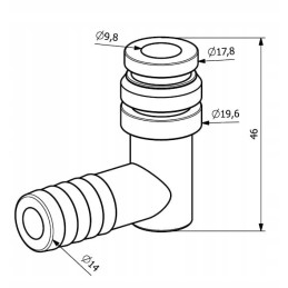 Purkštuvo antgalio kaištis 12 5mm 2x
