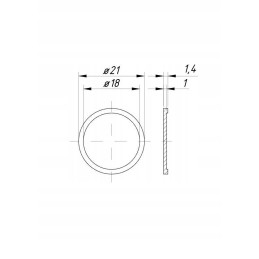Vožtuvo diafragma 0 104 07 fi 22mm purkštuvas 10 s
