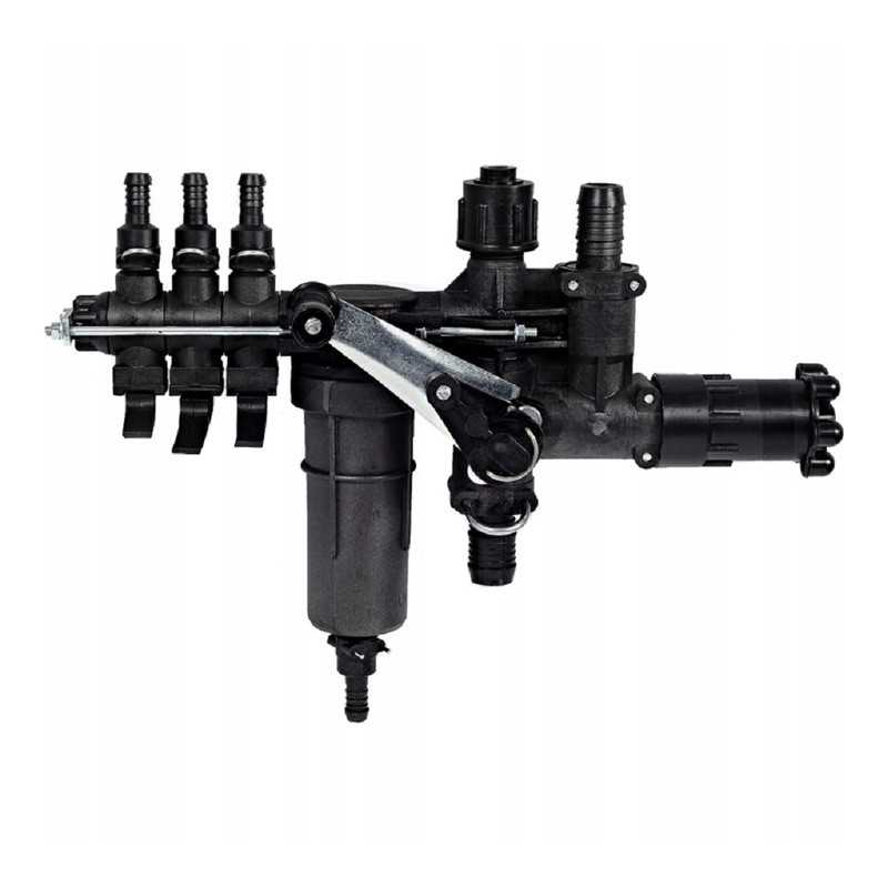 3 sekcijų skirstytuvas su Pilmet tipo filtru