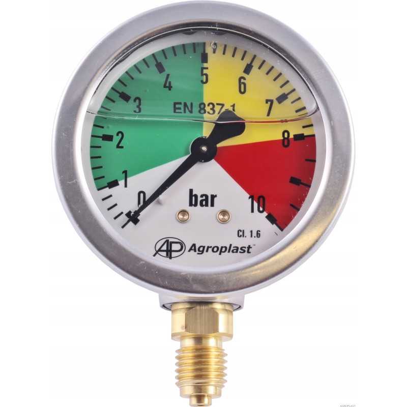 Purkštuvo manometras m12 x 1 5 0 15 bar fi60