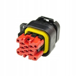 8 kontaktų juodas agrifac kištukas