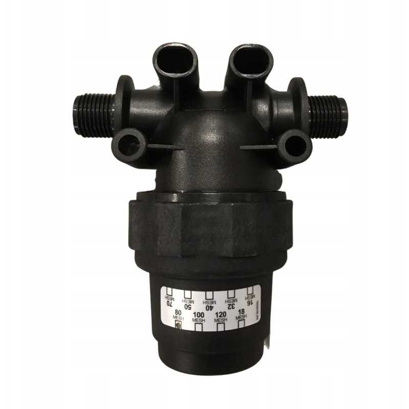 Sekcijos filtras 40 barų, išorinis sriegis 1 2 colių