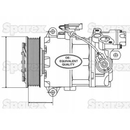 Kompresoriaus sd7h15 korpusas ih ford new holland steyr