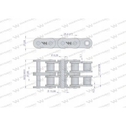 Ritininė grandinėlė 16b 2 r2 1 5 m Warynski