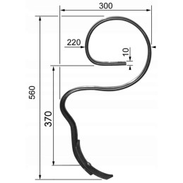 Vienetinis dantukas 32x10 tipo rau rg00012144 eurozappa