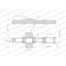 Tiekimo grandinė a2050 210a r1 1 1 4 ratas k1 c