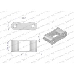 Grandinės jungtis S32 Warynski parduota už 5 vnt