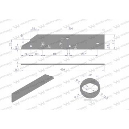 Ilgas dešinysis slydimas, skirtas naudoti Kuhn 279130 plieno, nes