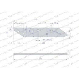 Kairė slydimo juosta, naudota po 1895 m., Unia MX Wary