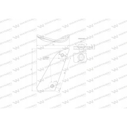 Dešinė krūtinė, dvi skylės, Kuhn Losange