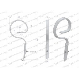 Tiesus prancūziškas spyruoklinis dantis 32x10 Warynski