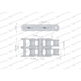 Ritininė grandinėlė 16b 2 r2 1 5 m Warynski