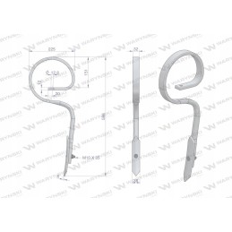 Tiesus spyruoklinis dantis 32x12 Warynski