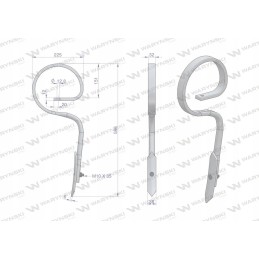 Tiesus spyruoklinis dantis 32x12 Warynski