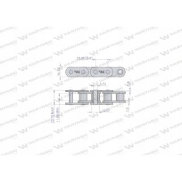 Ritininė grandinė 12b 1 90ps bizon 5040995850