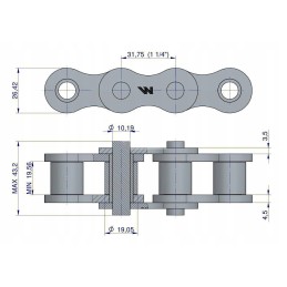 Grandininis 20b1 3ps ruloninis presas Krone Warynski
