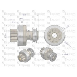 Starterio movos mazgas, kibirkštinio tipo MSX 7