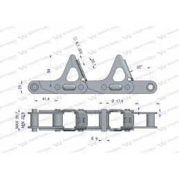 Kukurūzų grandinė 54 jungtys 55vdf x54a cpef cp