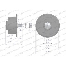 Guminių padangų komplektas, cinkuota ašis, poliruoti guoliai