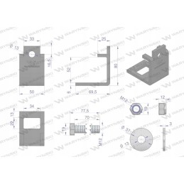 32x10 suvestinis dantų dangtelis plius 32x10 profiliui