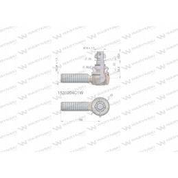Vairo jungtis 106mm m24x1 5 1531204c1 waryn