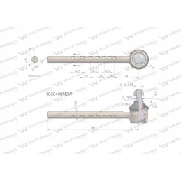 Vairo jungtis 202mm 1860408m2 Warynski