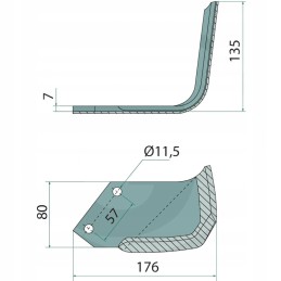 Protraktorius kairėje padengtas Howard Kongskilde 7 mm