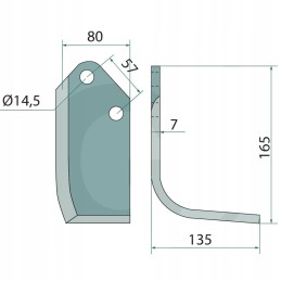 Dešinysis transporteris, dengtas, darbinis plotis 135 mm