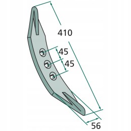 Kultivatoriaus noragas 410 x 56 x 19 101 271