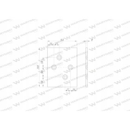 Kairė galinė slydimo plokštė, skirta naudoti po 735 jungties