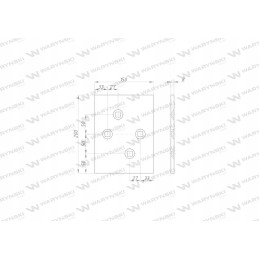 Kairė galinė slydimo plokštė, skirta naudoti po 735 jungties