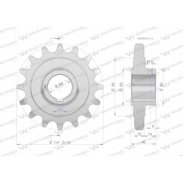 Grūdinto plieno grandinės ratas su 16 1 fi