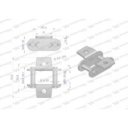 Grandininis užraktas su dvipuse jungtimi ca550vdk in