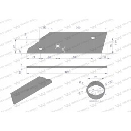 Trumpas dešinysis slydimas, Kuhn aplikacija, boro plienas