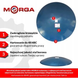 Lygi plokštė AP21 morga 510 mm 4mm 6 skylės