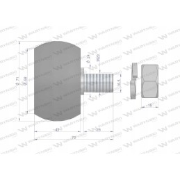 Kratytuvo ritinėlių komplektas, cinkuota ašis, poliruotas guolis