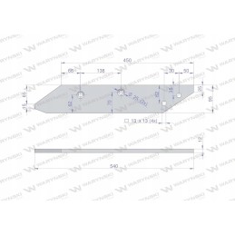 Dešiniojo bėgimo juostelė, naudota po 1879 m. Unia MX karo