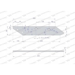Kairė slydimo juosta, naudota po 1895 m., Unia MX Wary
