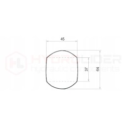 Dvi dėtuvės su BK 56 28 64 37 hidroliderio kulkomis