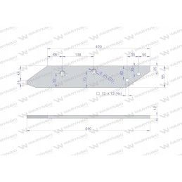 Dešiniojo bėgimo juostelė, naudota po 1879 m. Unia MX karo