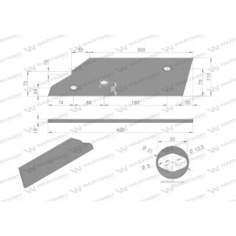 Trumpas dešinysis slydimas, Kuhn aplikacija, boro plienas