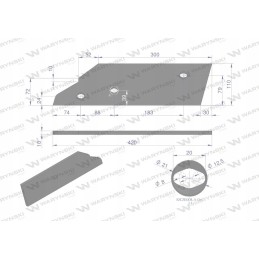 Trumpas dešinysis slydimas, Kuhn aplikacija, boro plienas
