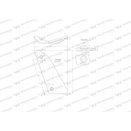 Kairė krūtinė, dviejų skylučių, naudoti Kuhn Losange w