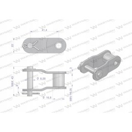 Grandinė pologniwo ca550v Warynski į pca550v