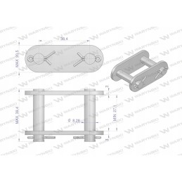 Grandininė spyna 38 4vb Warynski in z38 4vb