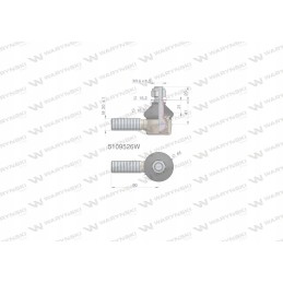 Vairo jungtis 80mm m20x1 5109526 warynski