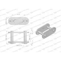 Grandininė spyna CA557 Warynski į ZCA557