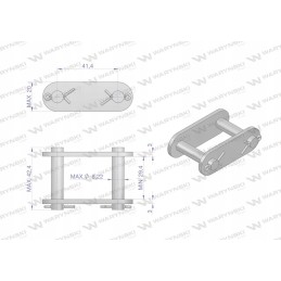 Grandininė spyna 55vd warynski į z55vd