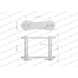 Grandininė spyna S62 Warynski ZS62
