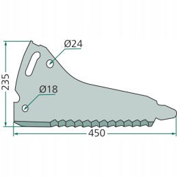 Mengele 02 049211f krautuvo vagono peilis
